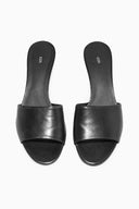 COS Women's Leather Mules Black Shoes 8