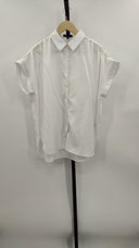 Quince Womens Vintage Wash Tencel Camp Shirt White M