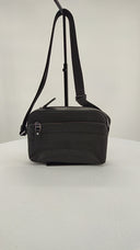 Michael Kors Mens Hudson Pebbled Leather Utility Crossbody Bag Black Bags