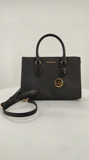 Michael Kors Womens Sheila Medium Satchel Black Bags
