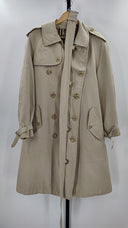 Burberrys Womens Classic Trench Coat Tan Outerwear L