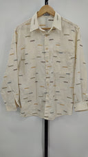 Gianni Versace Womens Long Sleeve Shirt Cream Sleeved Top 50