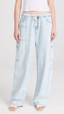 Triarchy Women Ms. Madge Drawstring Cargo Jeans Blue S