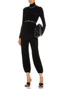 Norma Kamali Women Turtleneck Jog Jumpsuit Sleeved Black S