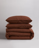 Quince Home European Linen Duvet Cover Set Bordeaux Bedding Full/Queen