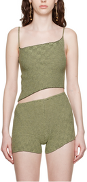 Isa Boulder Women Green Parallel Tank Top Sleeved XS
