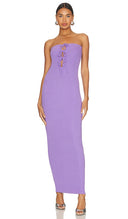By.Dyln Women Vienna Maxi Dress Basic Sleeved Purple XS