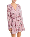 Johnny Was Women Liza Silk Midi Dress Basic Sleeved Pink M