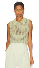 Matthew Bruch Women Collared Tank Top Green XS