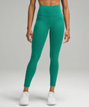 Lululemon Women Wunder Train High-Rise Tight With Pockets Leggings Green 6