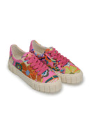 Farm Rio Women Flatform Sneaker Shoes Pink 8
