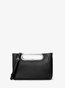 Michael Kors Chelsea Large Saffiano Leather Convertible Crossbody Bag Black