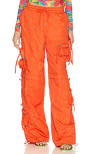 Ser.O.Ya Women Alba Ruched Cargo Pants Orange XS