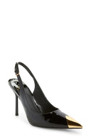 Jeffrey Campbell Women Riddler Pointed Toe Pump Shoes Black 7.5 M