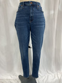 Madewell Women Tall Curvy High-Rise Skinny Jeans Blue 33