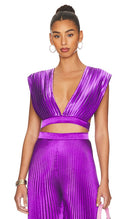 L'Idee Women Gala Top Sleeved Purple XS