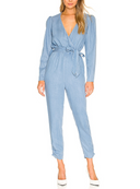 Lovers And Friends Women Becca Jumpsuit Sleeved Blue XS