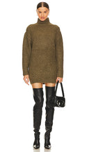 Ser.O.Ya Women Charlie Sweater Dress Basic Sleeved Green S