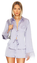 L'Academie Women The Michelle Blouse Sleeved Top Purple M