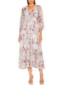 AllSaints Women's Trude Vimur Dress Ice Blue Basic Sleeved 6