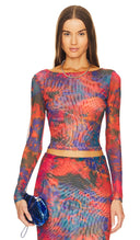 Ronny Kobo Women Vera Top Sleeved Orange XS