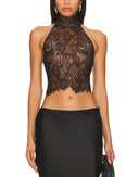 Retrofete Women Violet Top Sleeved Black M