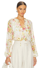 Yumi Kim Women Sundown Blouse Sleeved Top New Day White M
