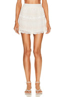 Loveshackfancy Women Vimisa Skirt Basic Cream 2