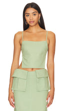 Camila Coelho Women Rousseau Top Sleeved Green S