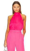 Favorite Daughter Women Bow Tie Top Sleeved Pink XS