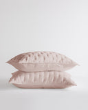 Quince Home Bamboo Dream Quilted Sham Set Soft Blush Standard Bedding
