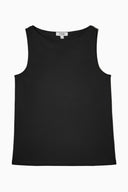 COS Women's Boat-Neck Tank Top Black Sleeved L