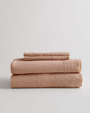 Quince Home European Linen Sheet Set Desert Sunset Bedding Full
