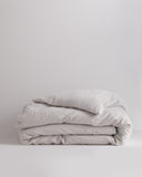 Quince Home European Linen Duvet Cover Light Grey Bedding Twin