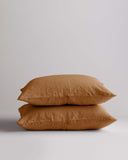 Quince Home European Linen Sham Set Terracotta Bedding Standard