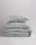Quince Home European Linen Duvet Cover Set Mist Bedding King/Cal King