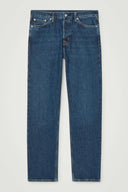 COS Signature Straight-Leg Jeans Dark Blue Pants 26