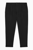 COS Men's Tapered Wool Chinos Black Pants 38