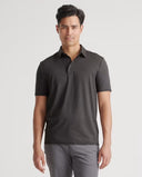 Quince Men Flowknit Breeze Performance Polo Sleeved Top Black M