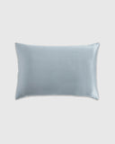 Quince 100% Mulberry Silk Pillowcase Light Blue Bedding Queen