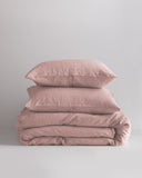 Quince Home European Linen Duvet Cover Set Dusty Mauve Bedding Full/Queen