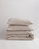 Quince Home Organic Luxe Honeycomb Duvet Cover Set Sand Bedding King/Cal King