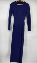 Lulus Women's Flawless Esteem Royal Blue Long Column Maxi Dress Small Revive