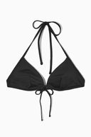 COS Women's Underwired Triangle Bikini Top Black Outerwear 6