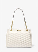 Michael Kors Women's Whitney Medium Quilted Tote Bag Cream