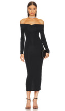 Allsaints Women's Delta Shimmer Dress Black Basic Sleeved 2