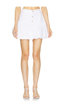 Caroline Constas Women Reina Mini Skirt Basic White XS