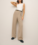 Reformation Women Mason Pants Brown 0