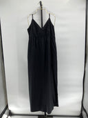 Quince Women's 100% Organic Cotton Sleeveless Maxi Dress Black Basic S