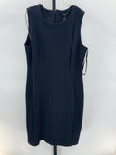 Quince Womens Ultra-Stretch Ponte Sleeveless Dress Navy Basic M